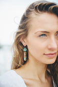 OOAK Natural Turquoise Earrings RT1