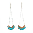 Handmade Blue Moon Earrings