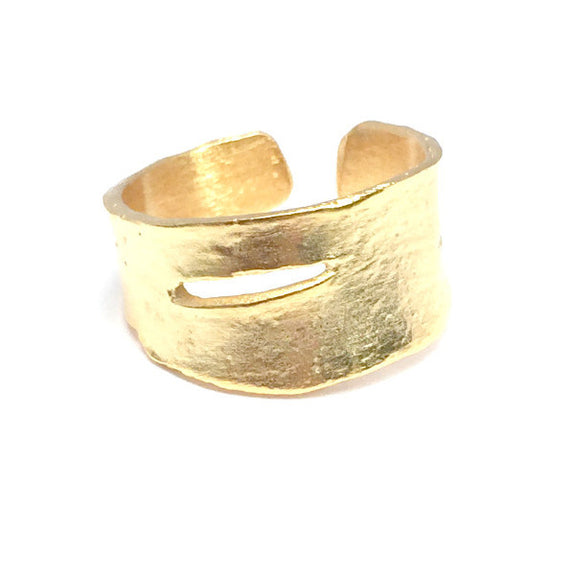 Golden Birch Handmade Ring - Brass