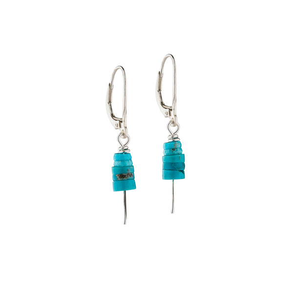 Stacked Turquoise Earrings